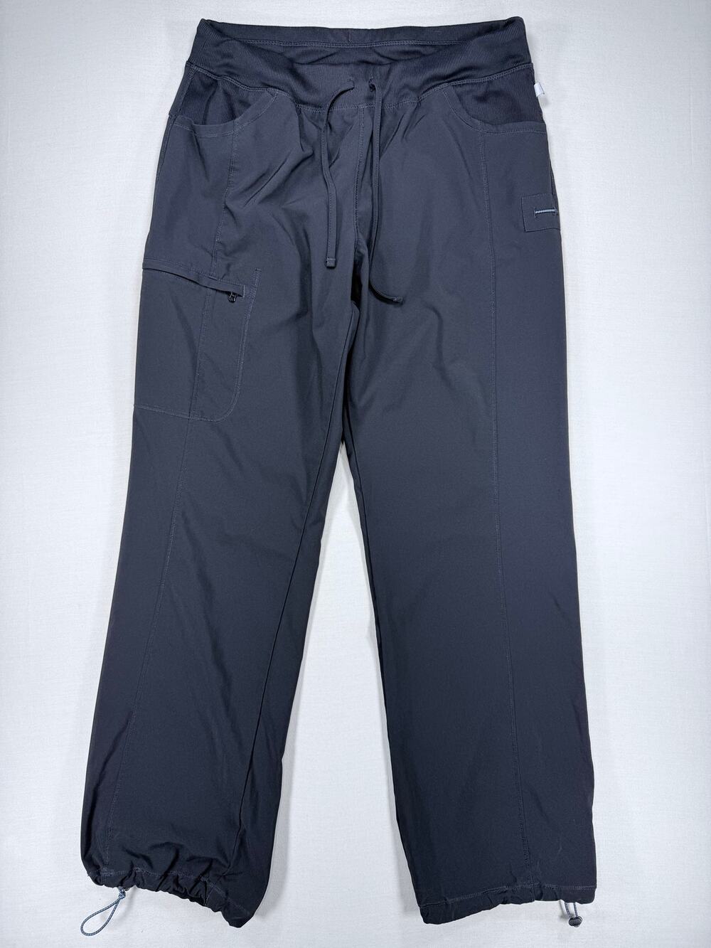 Cherokee Infinity Women's Mid Rise Cargo Scrub Pants Dark Grey Size Large L